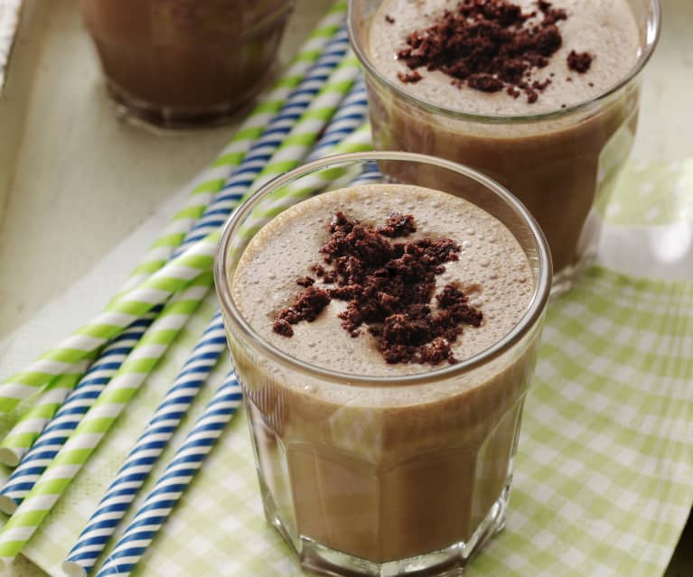 Milkshake s čokoládovým brownies