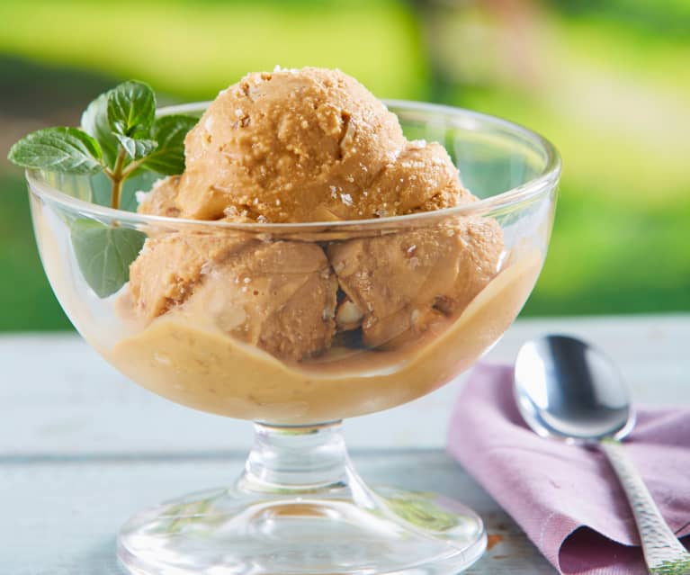 Helado de dulce de leche