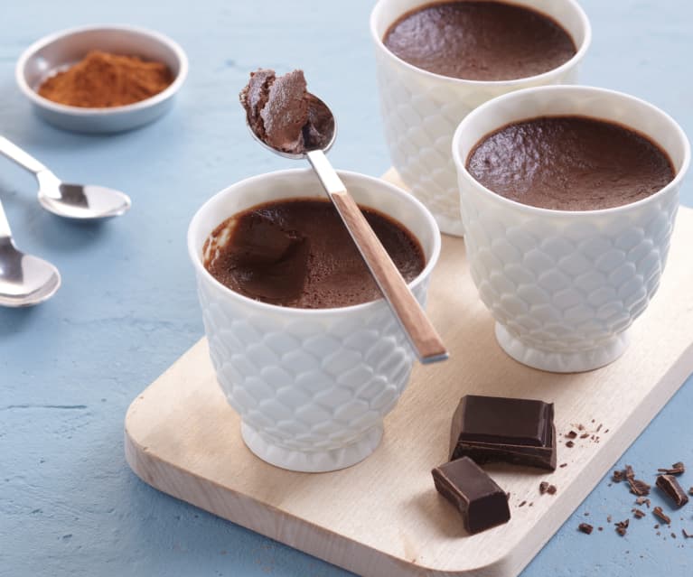 Petits pots de crèmes au chocolat noir et au lait de coco