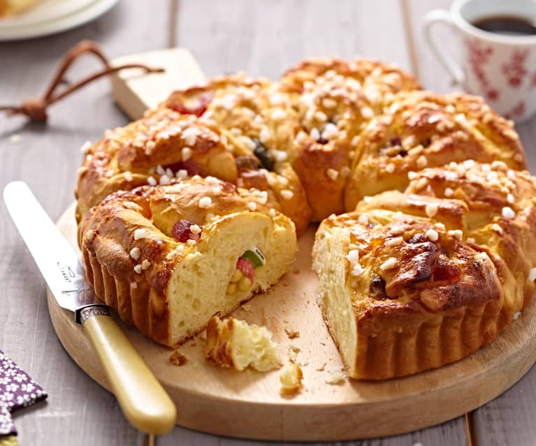 Brioche roulée comme une galette des Rois