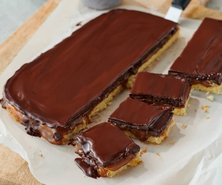 Tarte au chocolat craquant et caramel au beurre salé - Cookidoo