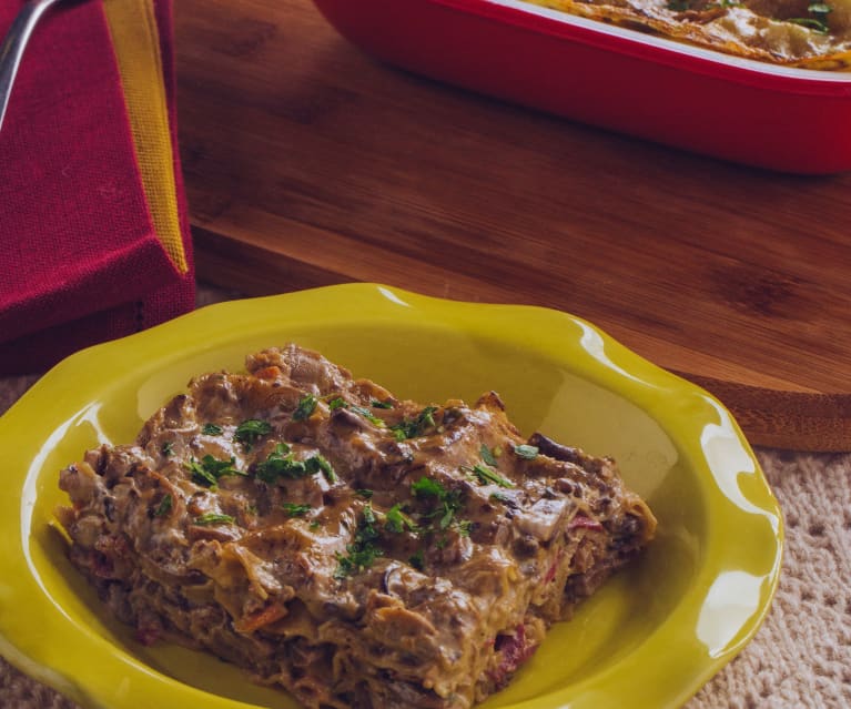 Terrina di lasagne ai funghi e carne salada - Cookidoo® – la plataforma de  recetas oficial de Thermomix®