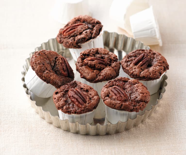 Muffins au chocolat et noix de pécan