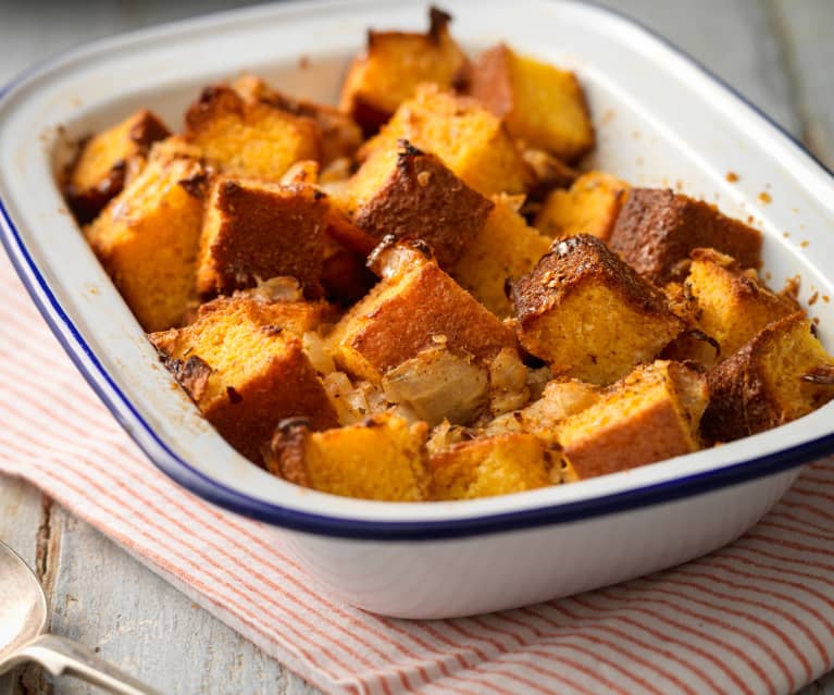 Pane di mais gratinato