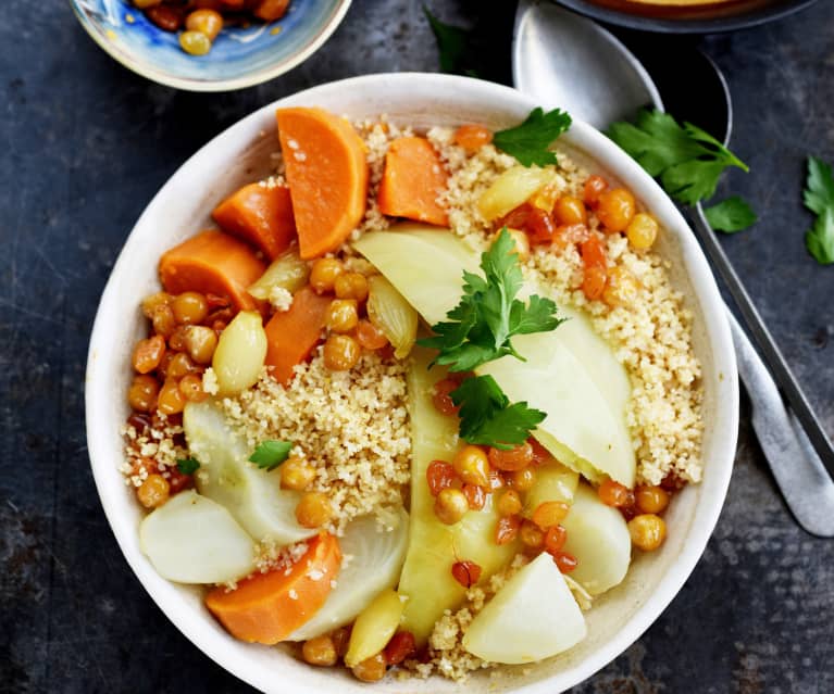 Couscous d'orge aux légumes d'hiver