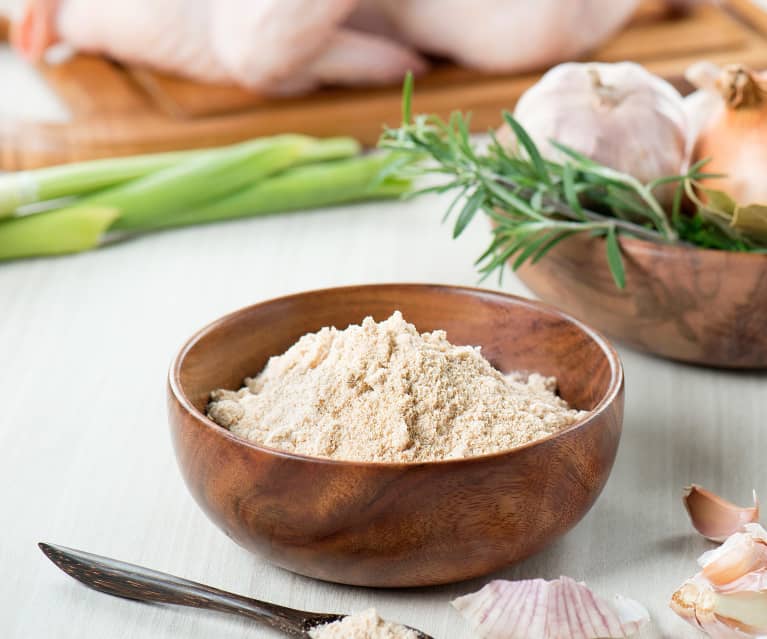 Homemade chicken stock powder