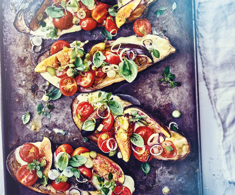 Aubergines grillées aux figues