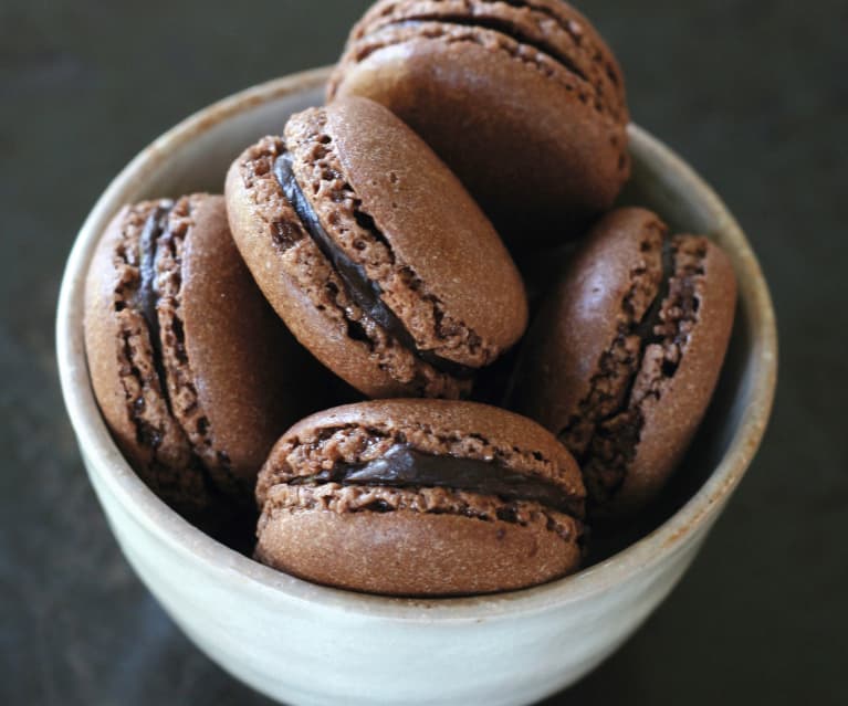 Schokoladen-Macarons