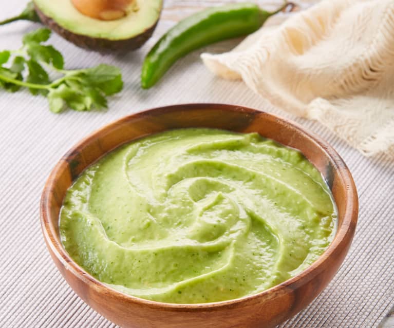 Fresh Tomatillo Avocado Salsa (Avocado Sauce and Salsa de Tomatillo Fresco  con Aguacate) - The Café Sucre Farine