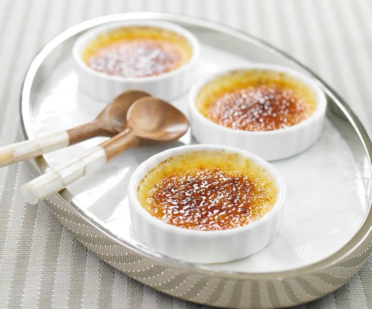 Crème brulée com especiarias