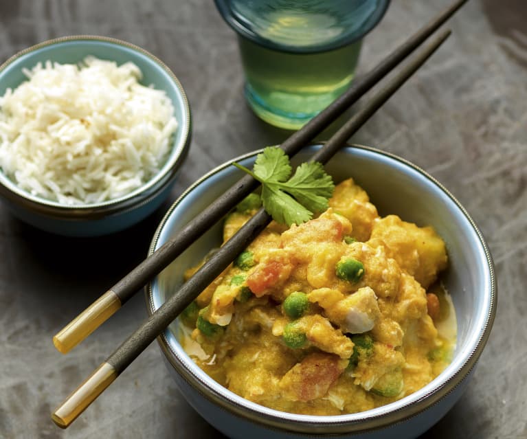 Schnelles Thai-Hühnchencurry