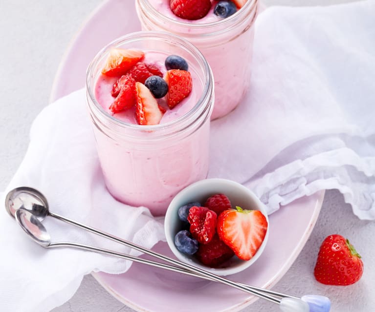 Beeren-Quark-Creme (zuckerfrei)