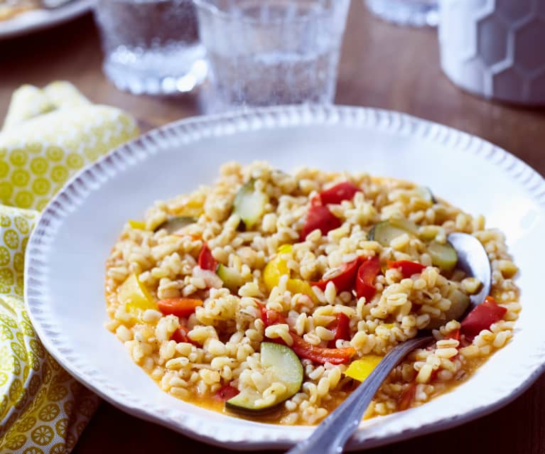 Mediterranes Zartweizen-Risotto