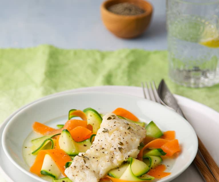 Braised Cod with Thyme and Lemon - Cookidoo® – the official Thermomix® recipe  platform