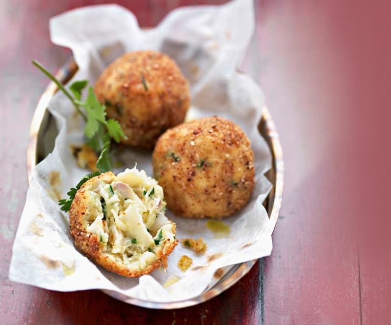 Croquettes de poisson à l'oignon