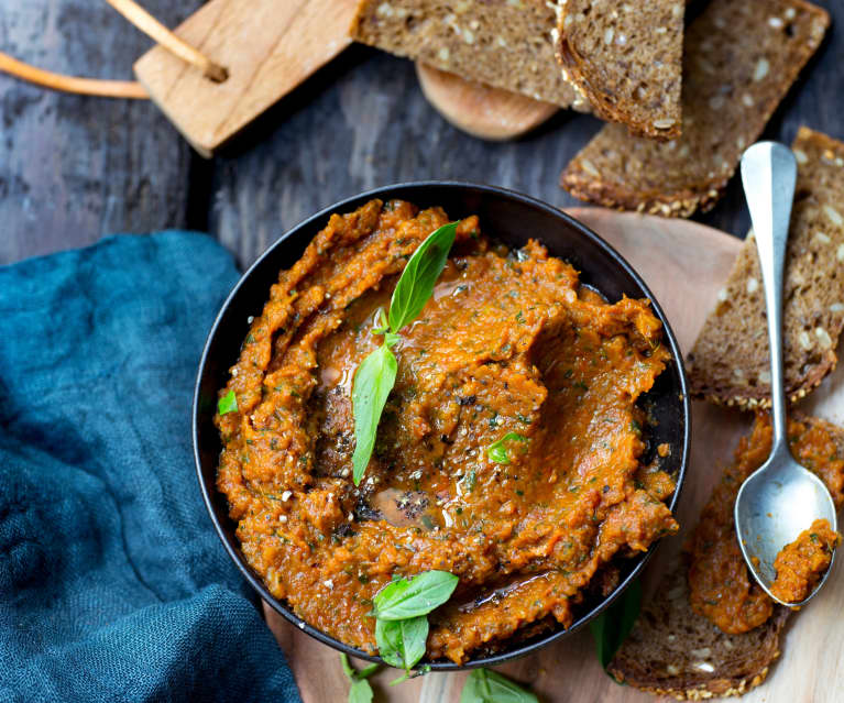 Pesto tomates séchées, noix de cajou et parmesan - Cookidoo® – la