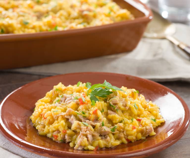 Arroz con atún