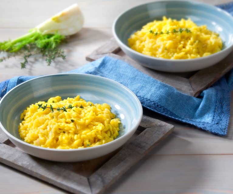 Risotto finocchi e zafferano