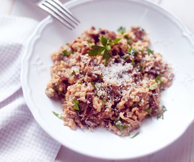 Risotto mit Steinpilzen