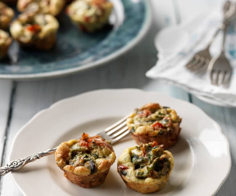 Mini grøntsagsfrittatas