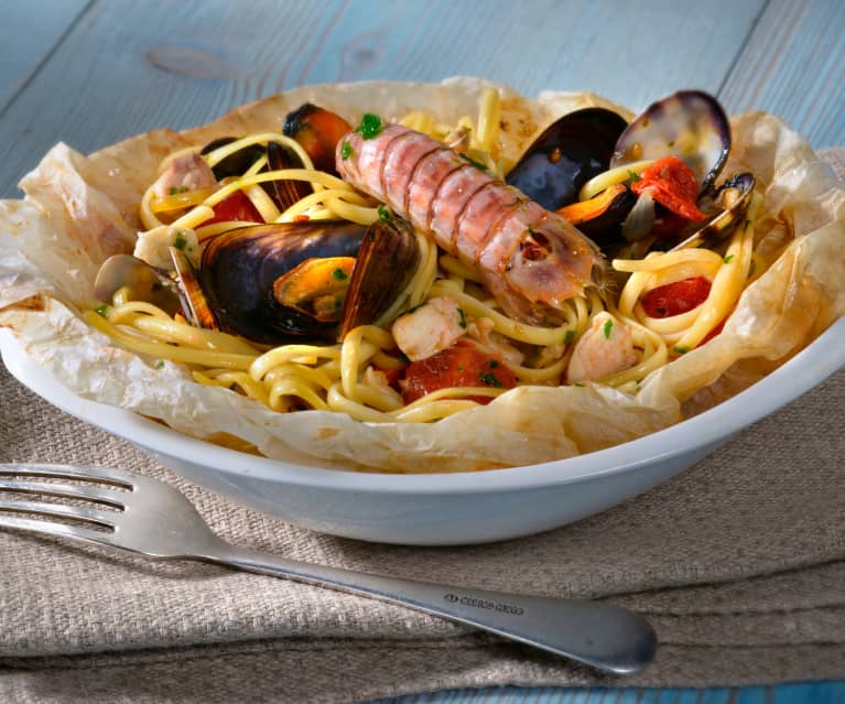 Spaghettini al cartoccio con frutti di mare - Cookidoo® – a plataforma ...