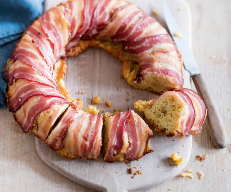 Couronne-cake au lard fumé