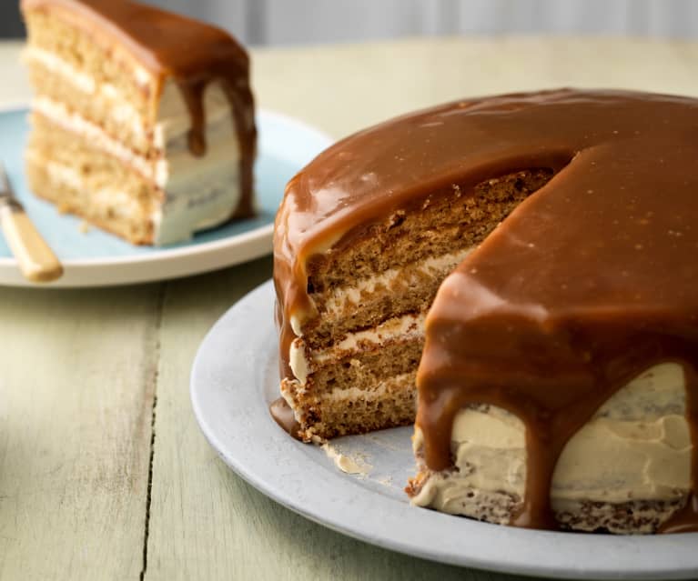 High Altitude One Layer Brown Butter Toffee Cake - Curly Girl Kitchen