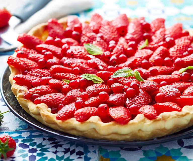 Tarte aux fruits rouges et mascarpone