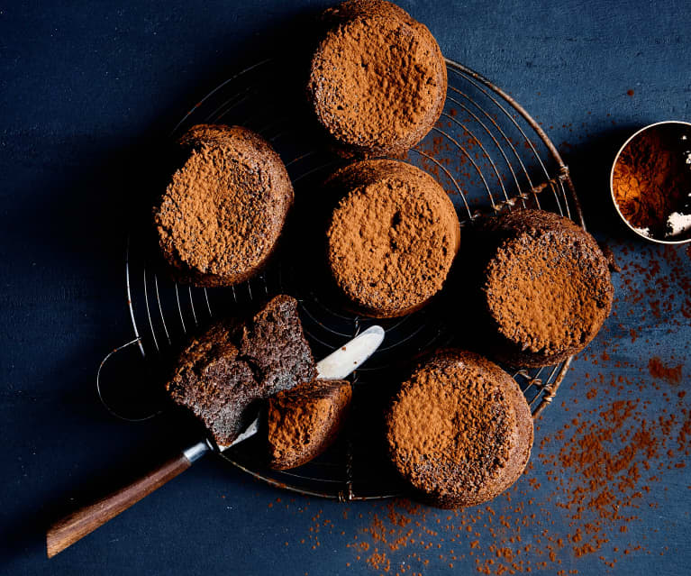 Petits gâteaux de chocolate e amêndoa