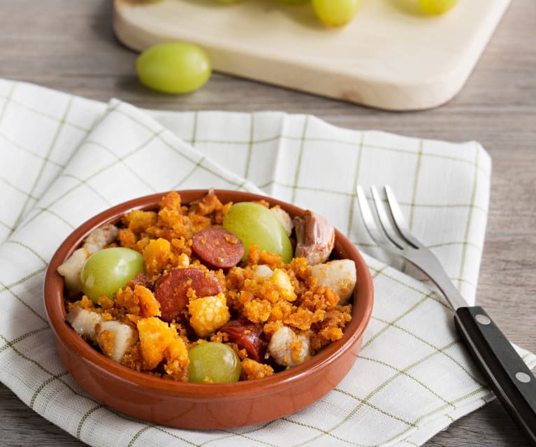 Migas con chorizo y uvas (HESTAN CUE) - Cookidoo® – la plataforma de recetas  oficial de Thermomix®