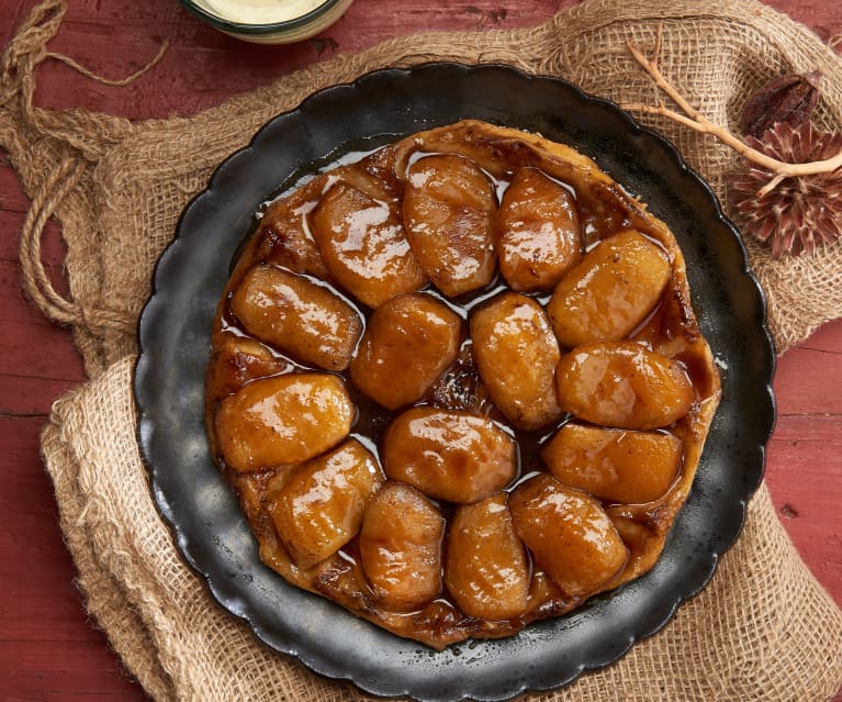 Apple Tarte Tatin with Crème Anglaise