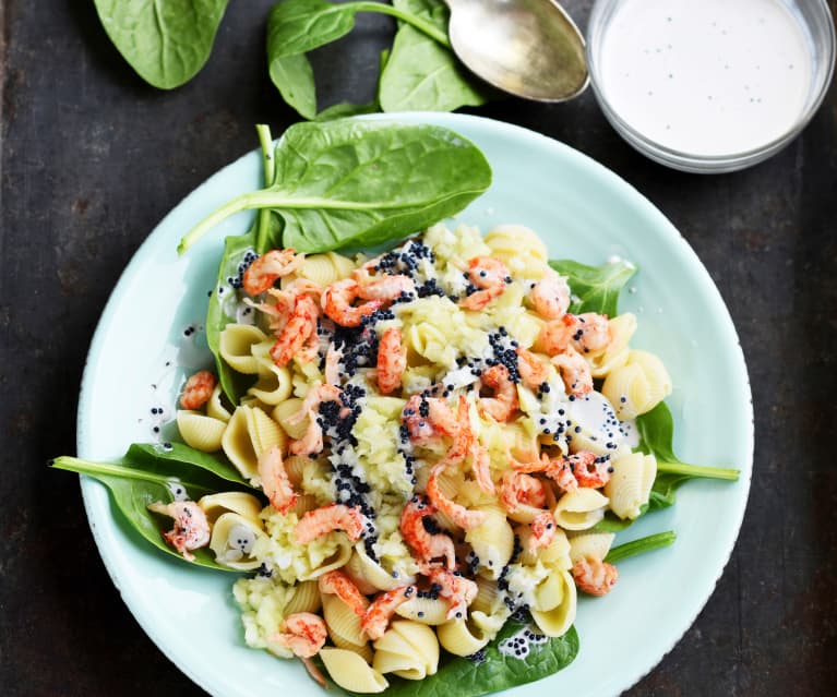 Salade de pâtes terre-mer