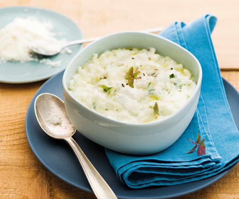 Risotto aux herbes et fromage de chèvre