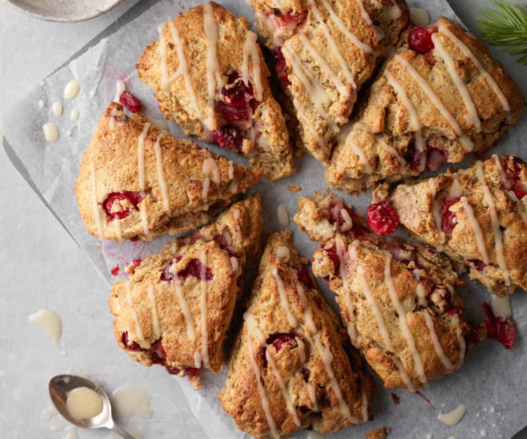 Scones med tranebær og appelsin