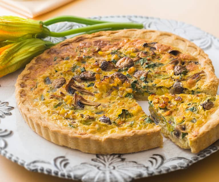 Quiche de flor de calabaza - Cookidoo® – the official Thermomix® recipe ...