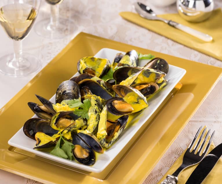 Cozze allo zafferano 