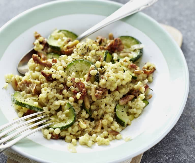 Mediterranean Pearl Barley Risotto