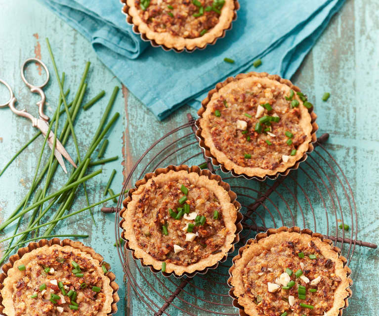 Tartelettes aux noisettes et champignons