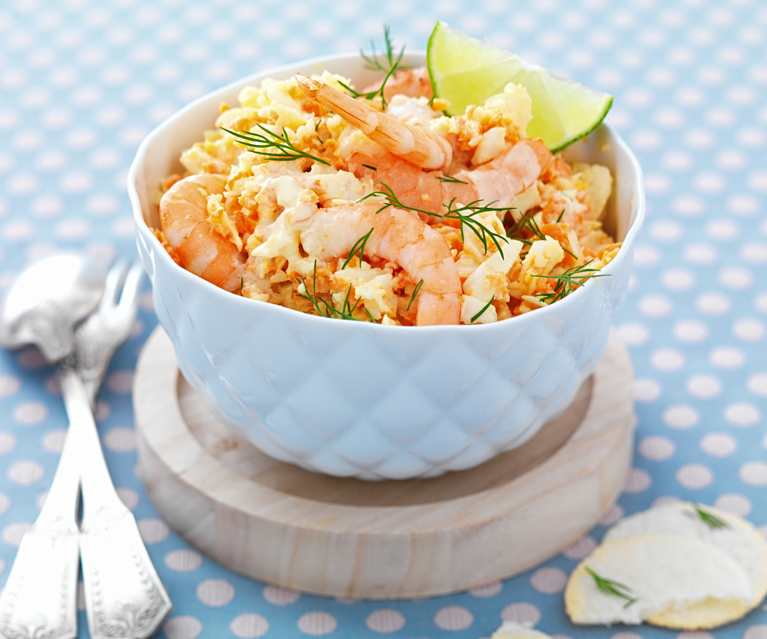 Coleslaw aux crevettes