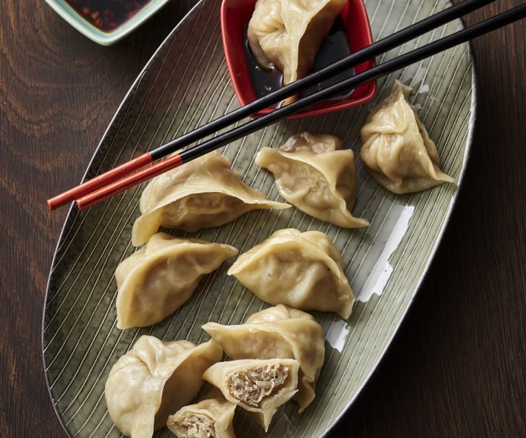 Steamed Cabbage and Pork Dumplings