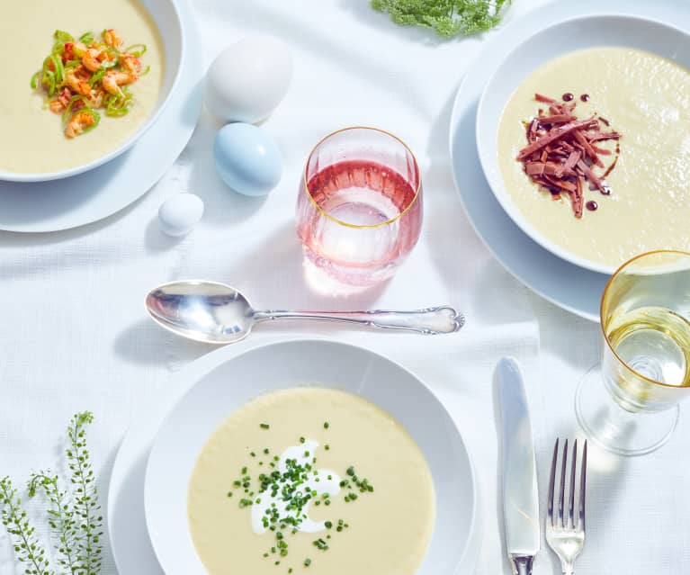 Frühlingszwiebel-Porree-Cremesuppe