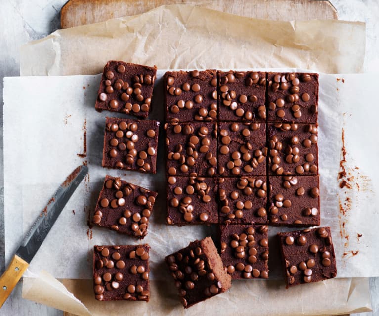 Chocolate sweet potato slice