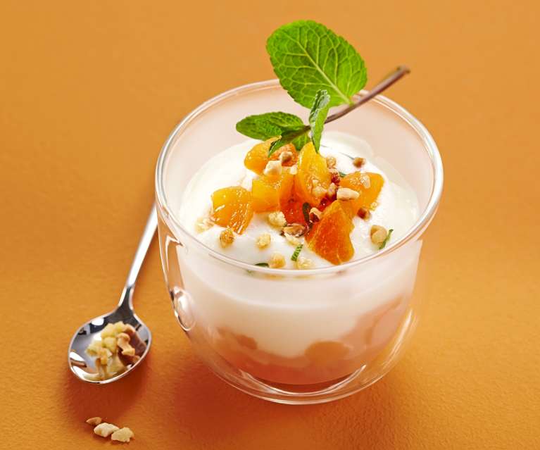 Tartare d'abricots mousse de mascarpone