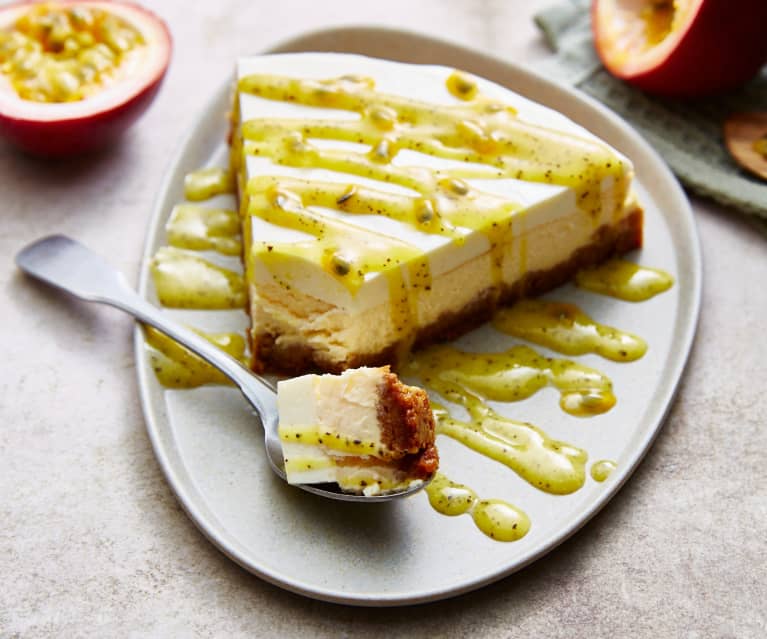 Recette Tatin de mangue au citron vert, coulis fruits de la passion