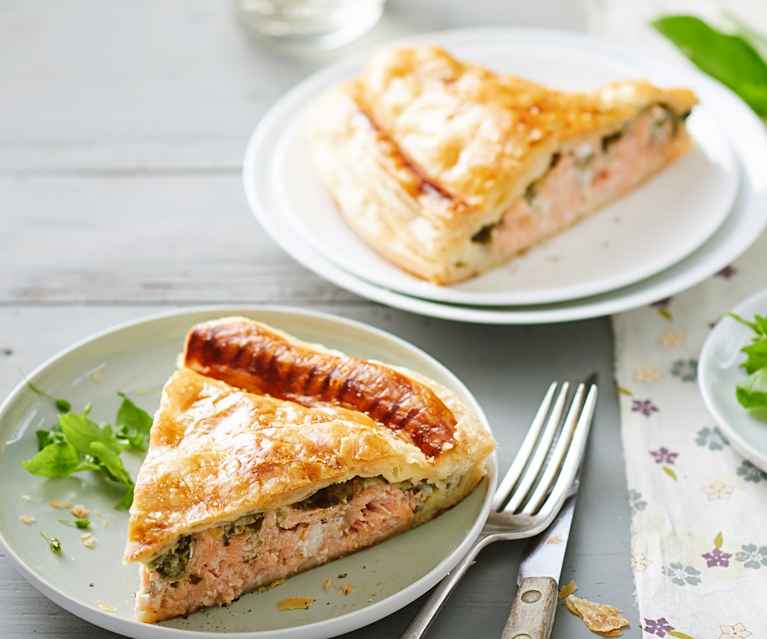 Tourte saumon-oseille