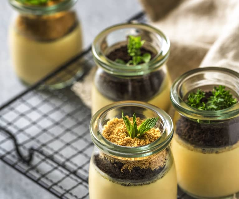 Flower Pot Egg Pudding