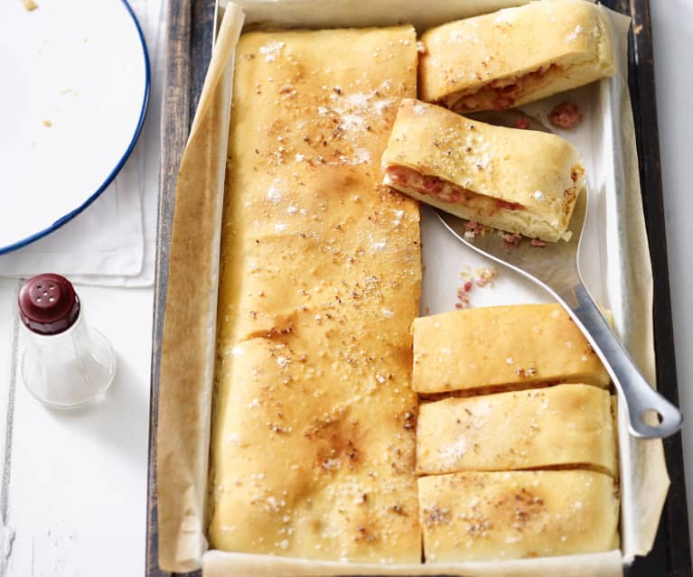 Focaccia con salsiccia