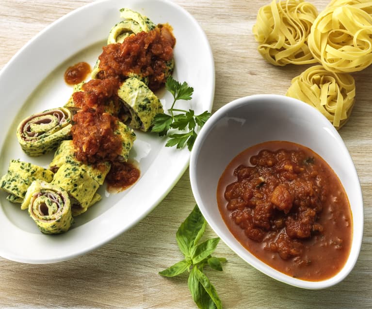 Ragù di verdure cotto nel Varoma con frittata