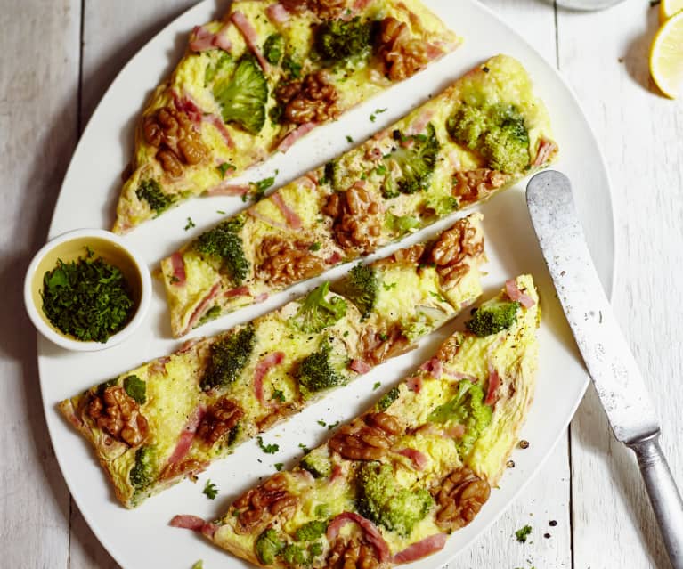 Omelet med broccoli og skinke (1800 kcal)