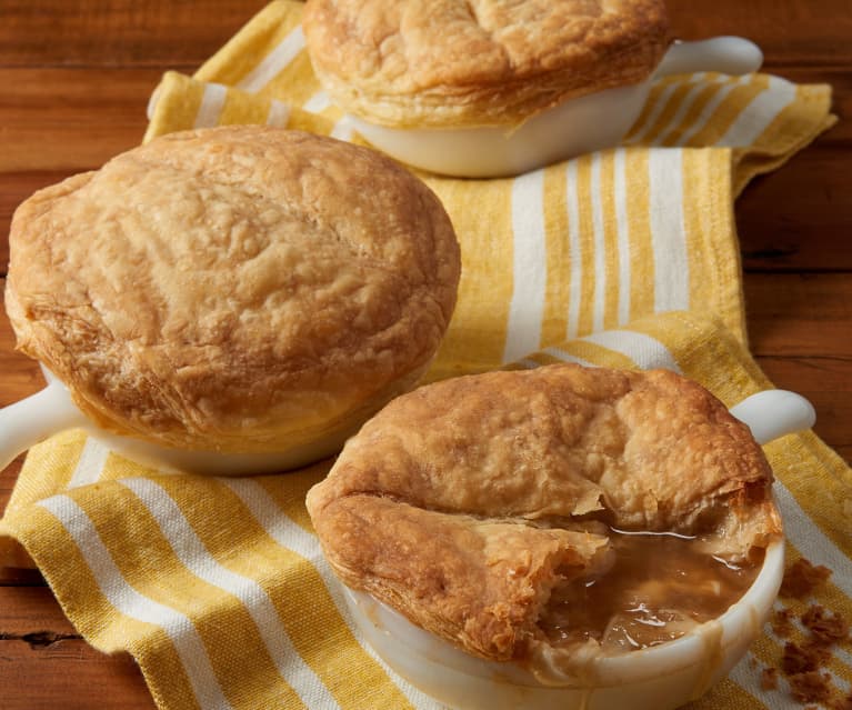 French Onion Soup with Puff Pastry